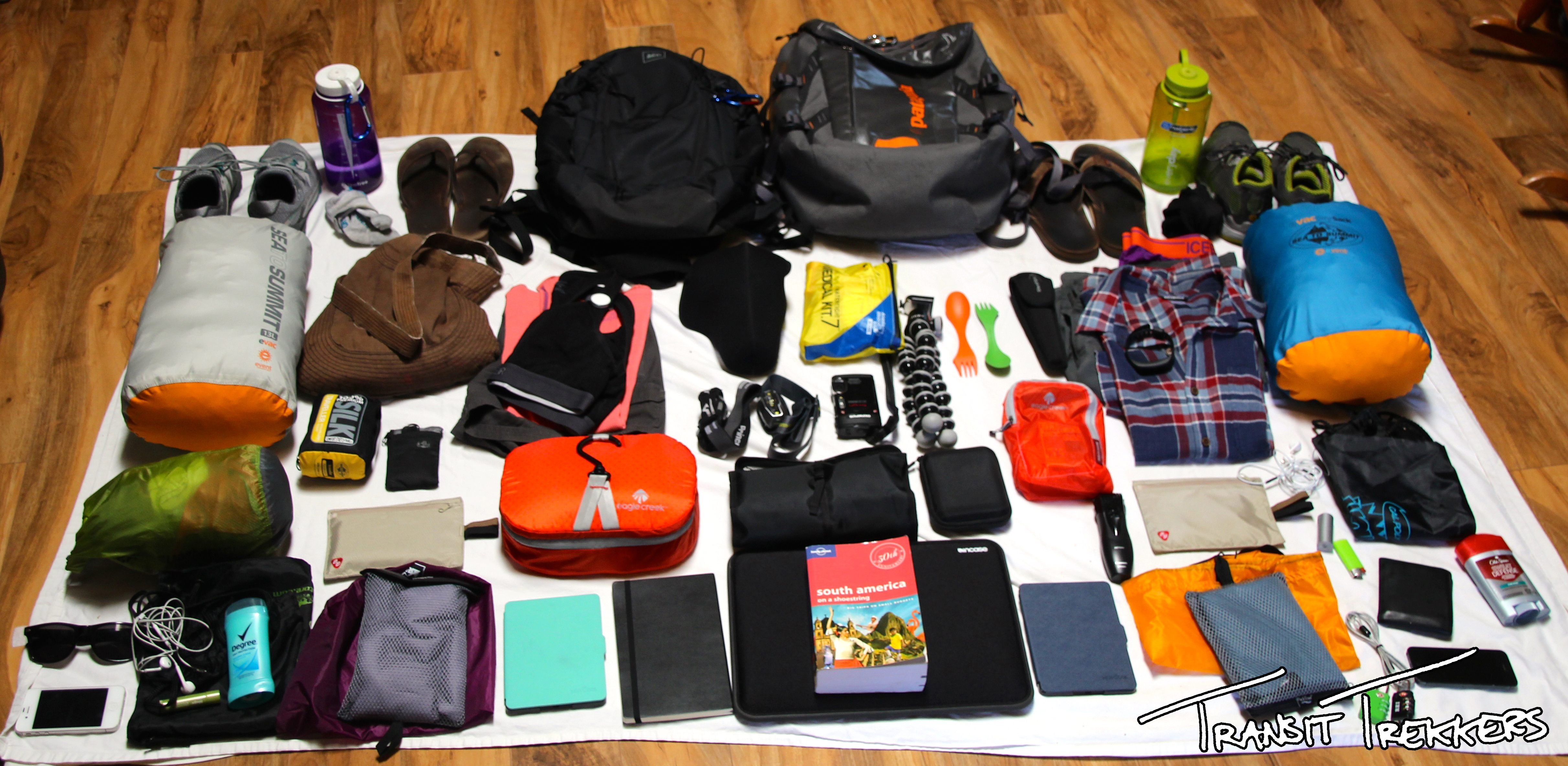 All of the things we need for a year of travel (we hope)